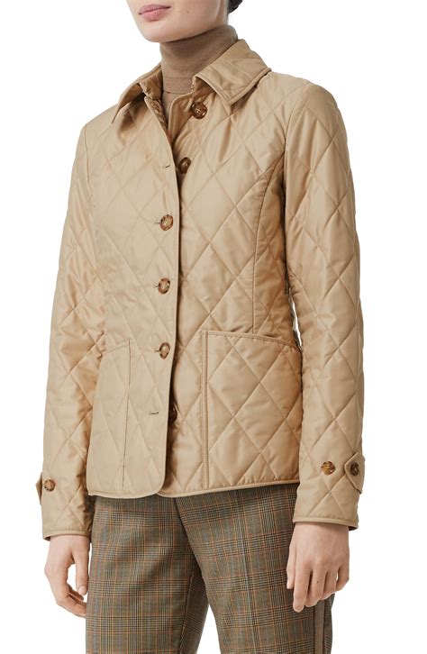 diamond quilted oversized hooded parka burberry|burberry fernleigh diamond quilted jacket.